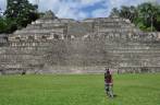 Visitando as impressionantes ruínas mayas de Caracol, em Belize, quase na fronteira com a Guatemala